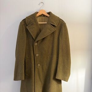 WWII wool trench coat